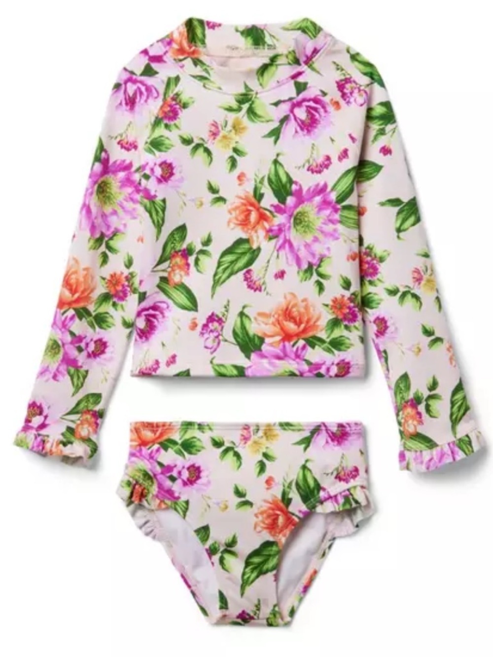 Janie and Jack | Dahlia Rash Guard Set | Size 4